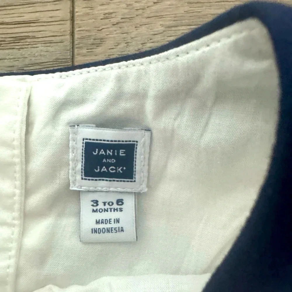 Janie and Jack sleeveless dress with bloomers size 3-6 months